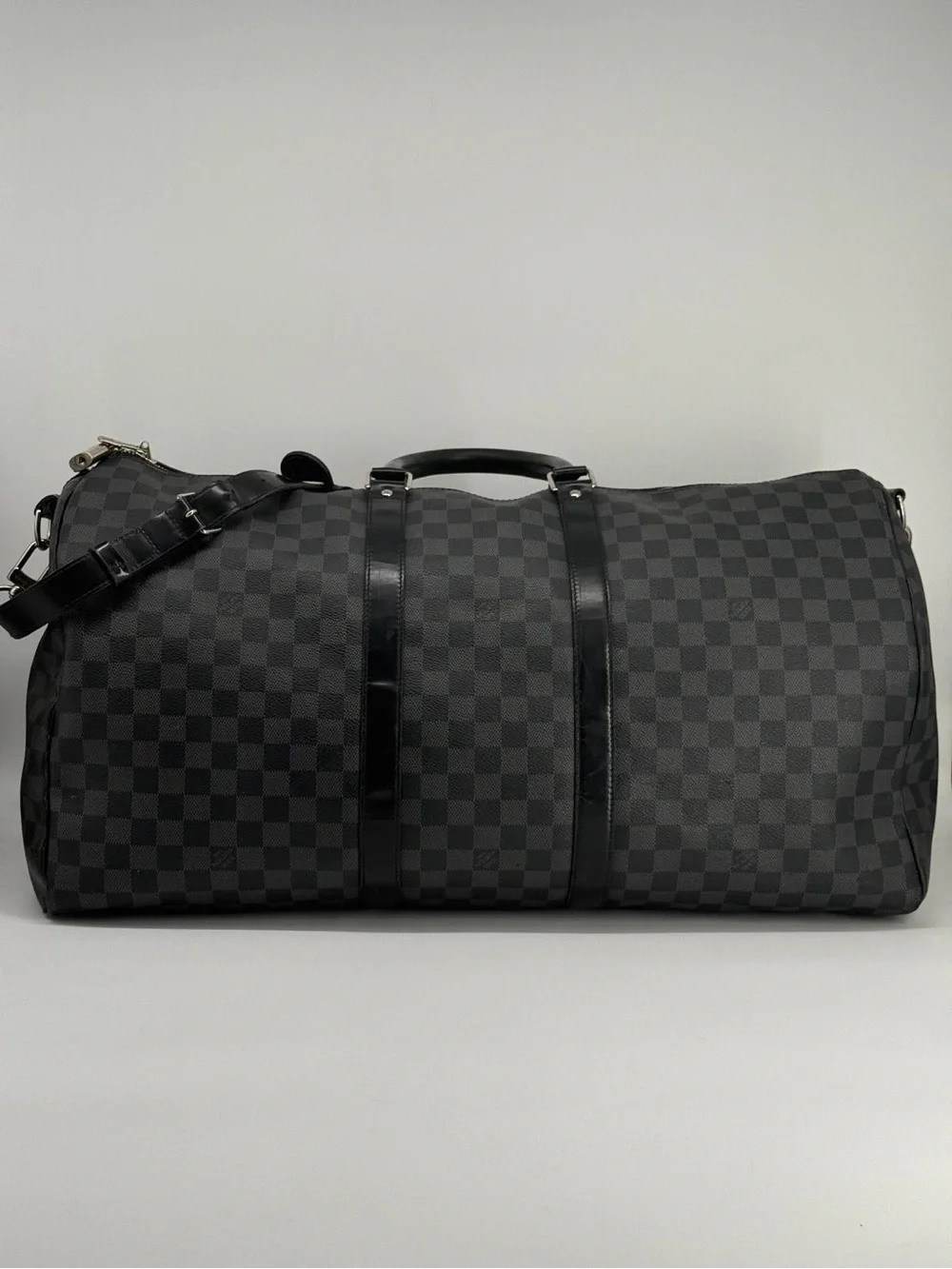 Louis Vuitton Keepall Bandouliere 55 Damier Graphite Canvas Duffle Bag